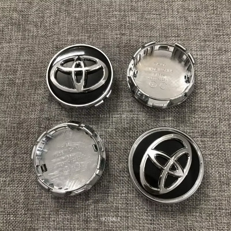 LOGO CHỤP MÂM 62mm và 57mm DÙNG CHO XE TOYOTA NHƯ VIOS CAMRY ALTIS INNOVA YARIS WIGO, LOGO LAZANG, L