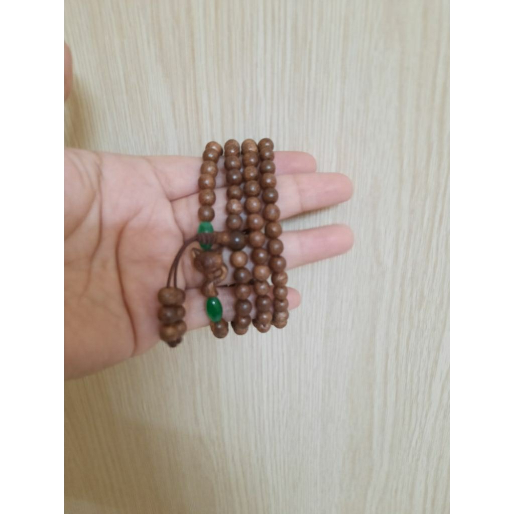 Dây trầm 108 hạt mix đá mệnh Mộc