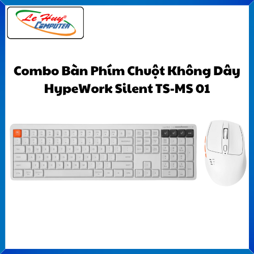 Combo Bàn Phím + Chuột Không Dây HyperWork Silent (TS01+MS01) - Hàng Chính Hãng