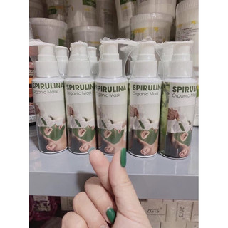 Mặt nạ tảo sủi bọt Spirulina trắng da,sạch da giảm mụn