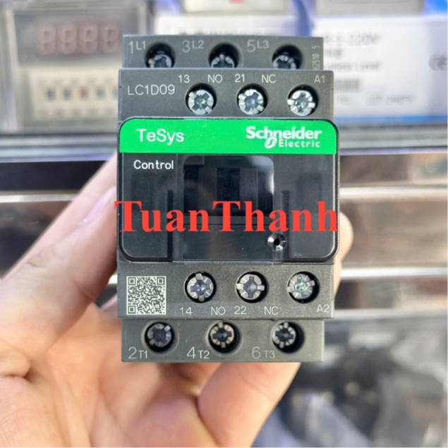 Contactor Khởi Động Từ 3P 9Ampe 4kW LC1D09 Điện 220VAC