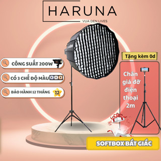 Đèn led trợ sáng , bộ đèn livestream sofbox tổ ong 65cm hỗ trợ ánh sáng quay video, chụp hình- Đèn studio công suất lớn