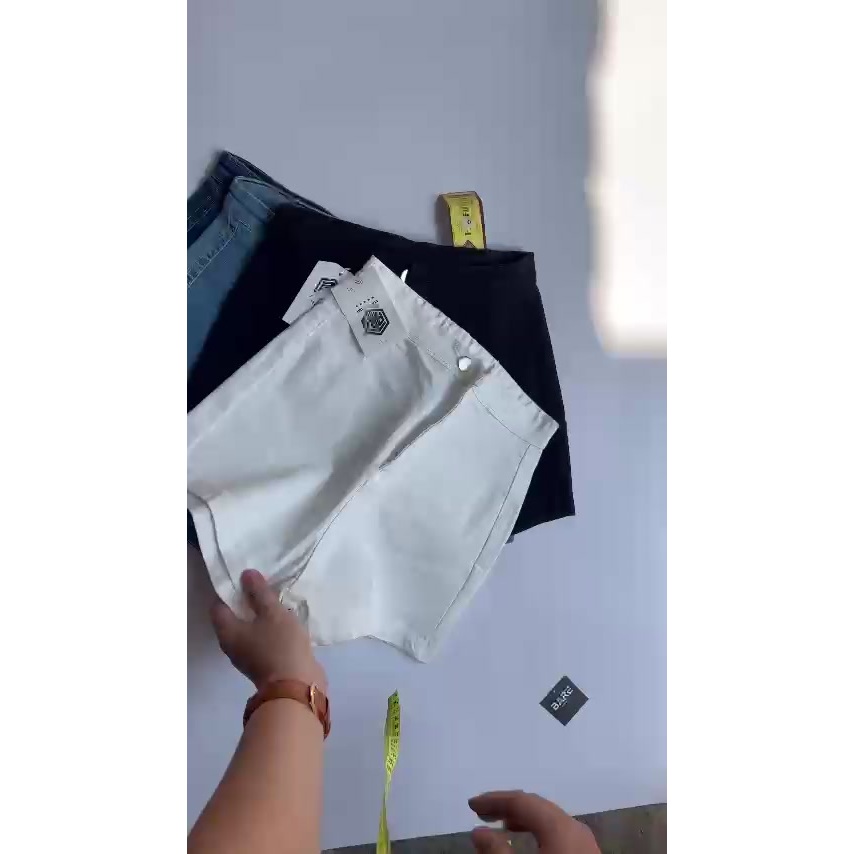 PAVI-Quần đùi nữ - Quần đùi ôm lưng cao không túi