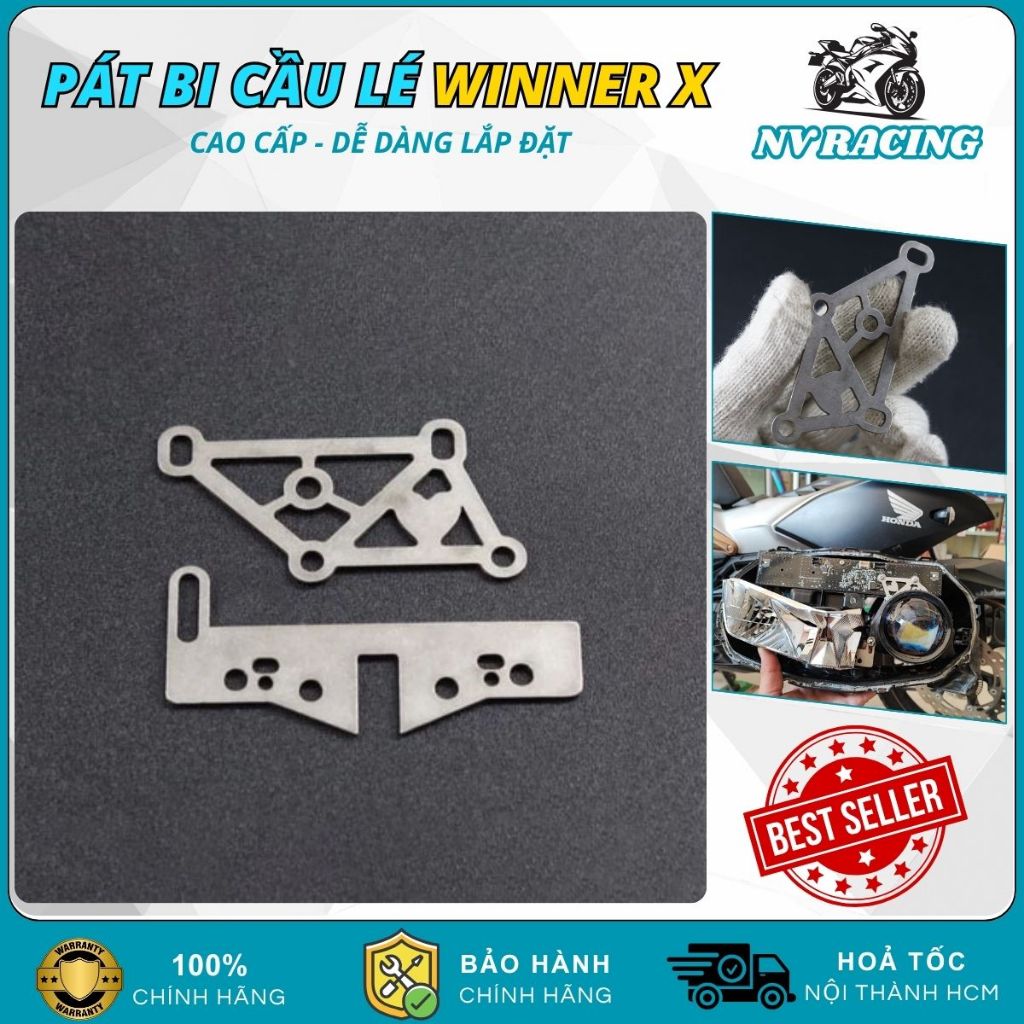 Pát Gắn Bi Cầu Mắt Lé Winner X 3.0 Inch Inox, Pát Độ Đèn Bi Cầu Winner X Chính Xác Dễ Dàng Lắp Đặt