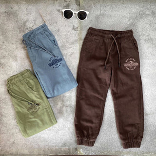  02113 Quần Jogger Kaki 2 Lớp Lót Nỉ Bé Trai Bé Gái Nhiều Màu Size 16-30kg Hàng Xuất Nga  TDSHOP 