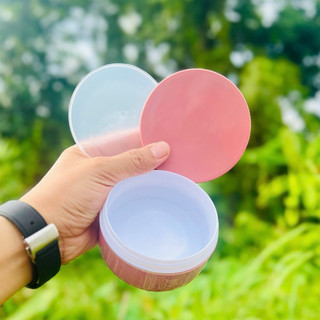 [Giá sĩ] combo 100 hủ đựng kem body 100gr-200gr-500gr (k100-k200-k500)/ màu hồng đất/ có nắp lót chống tràn