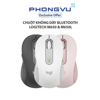 Chuột không dây Logitech M650 size thường & Size L -  Bảo hành 12 tháng
