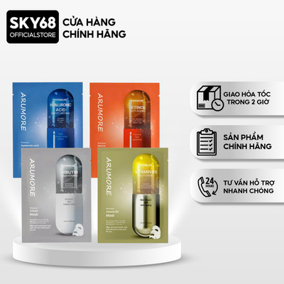Mặt Nạ Dưỡng Da Làm Sáng Cấp Ẩm Arumore Hàn Quốc 23ml