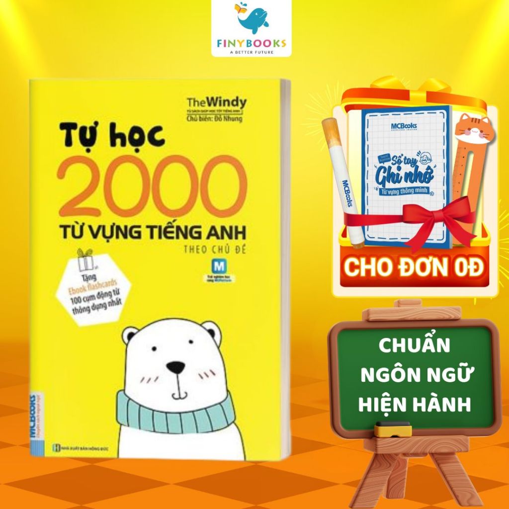 Sách - Tự Học 2000 Từ Vựng Tiếng Anh Theo Chủ Đề Phiên Bản Khổ Nhỏ Dành Cho Người Học Căn Bản - Học 