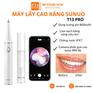  Máy Lấy Cao Răng Sunuo T13 Pro Làm Sạch Bằng Sóng Siêu Âm Loại Bỏ Vôi Răng 99% Vết Ố Vàng Hiệu Quả 