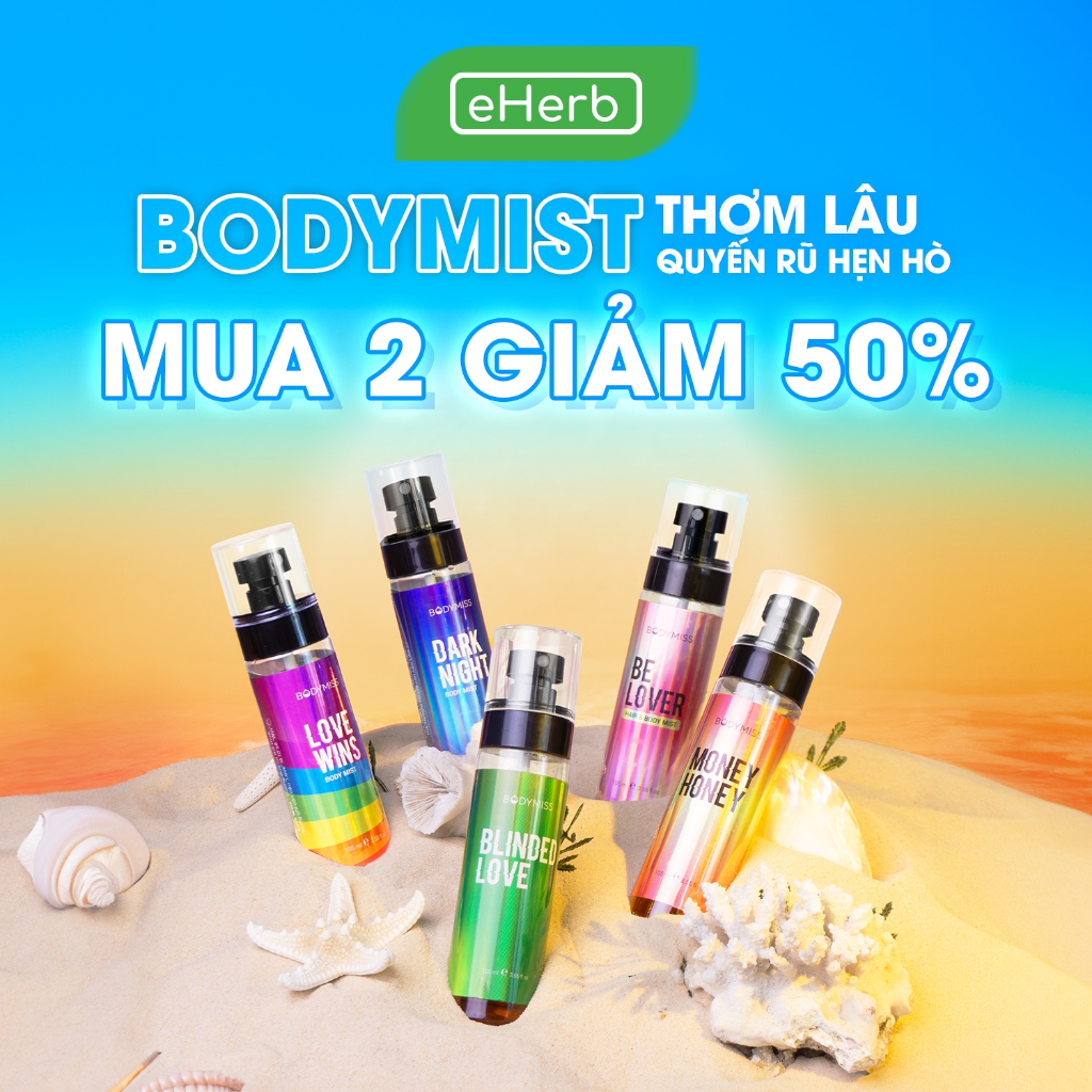 [MUA 2 GIẢM 50%] Body Mist Unisex Hẹn Hò Xịt Thơm Toàn Thân Nước Hoa Nam Nữ BODYMISS (Chai)