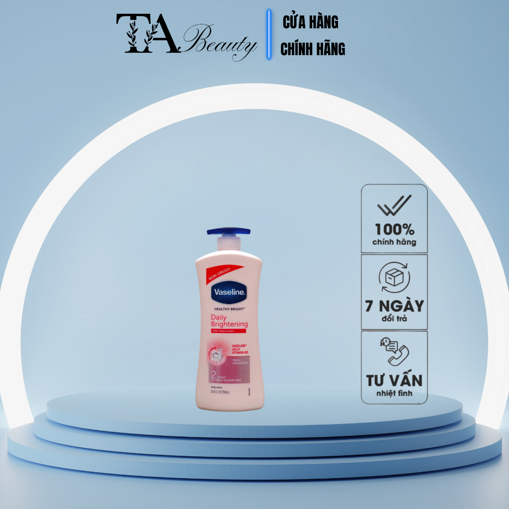 Sữa dưỡng thể trắng da toàn thân Vaseline 725 ml của Mỹ