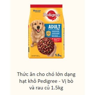 Thức ăn chó Pedigree vị thịt bò & rau củ
