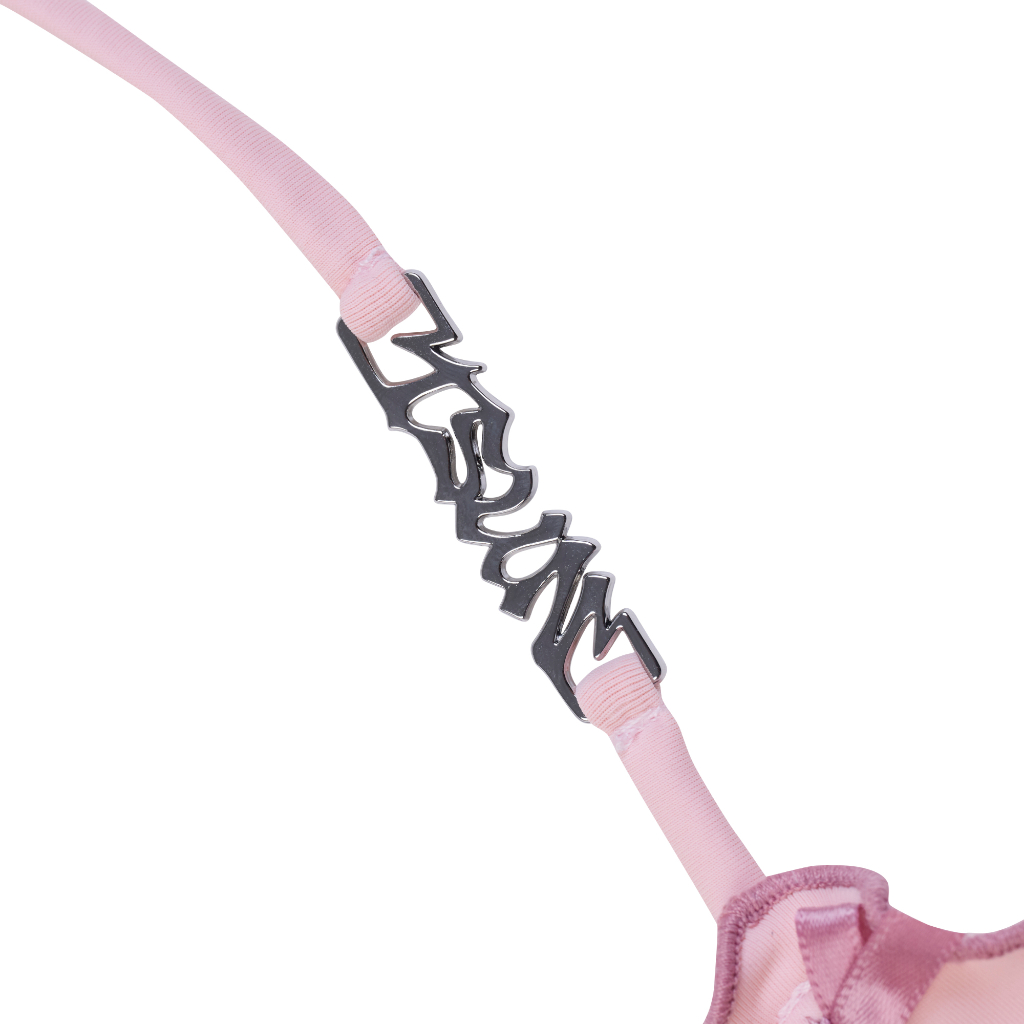 Bikini 2 Mảnh Thiết Kế Nhún Bèo Phối Nơ Hồng - Brand TSUN Chính Hãng - Pink Aura Bikini Nữ | BigBuy360 - bigbuy360.vn