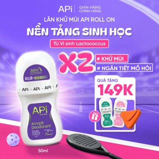 Lăn khử mùi APi Roll on khử mùi giảm thâm nách 36H, Lăn nách APi ngăn tiết mồ hôi, công nghệ kháng khuẩn 50ML