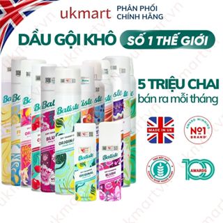  Dầu Gội Khô Batiste 200ml Batiste 50ml Dry Shampoo Gội khô Anh Chính Hãng 100% UK 