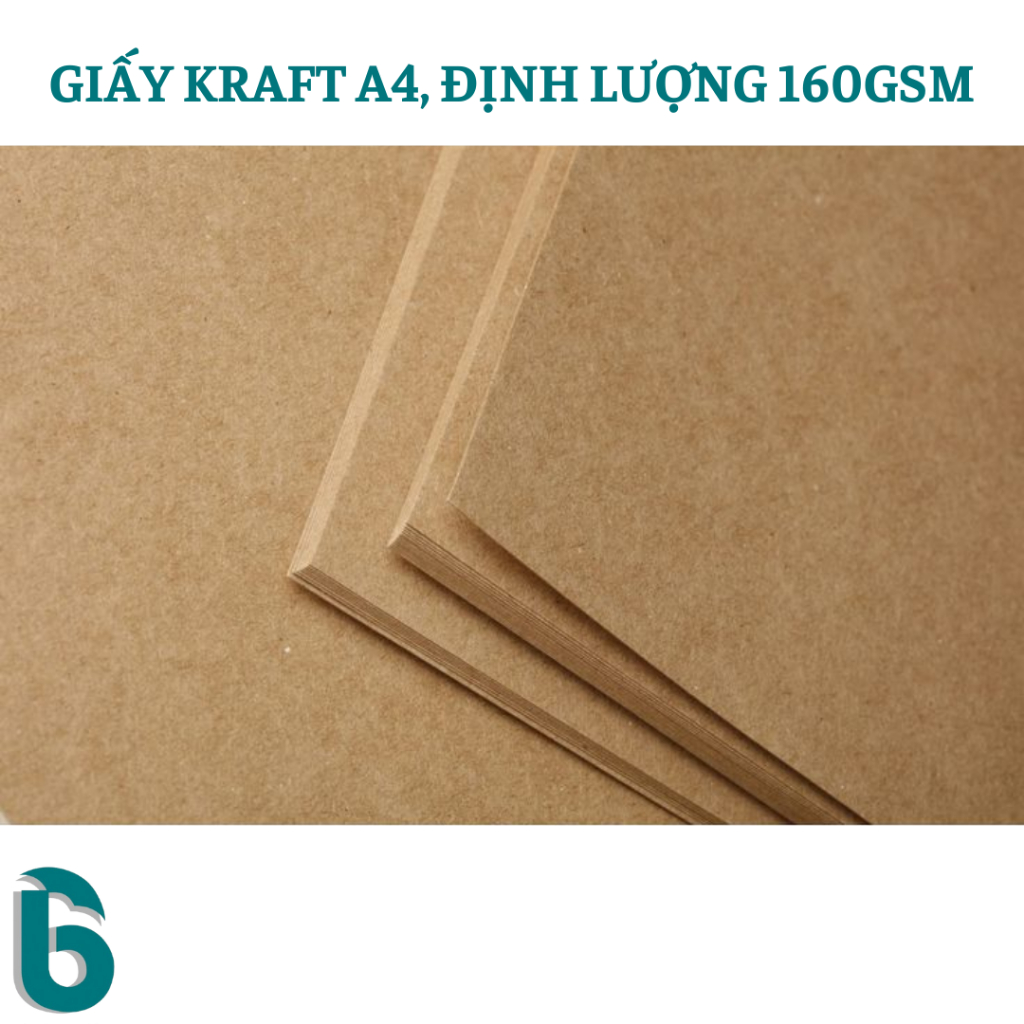 [GIẤY KRAFT-160GSM] 10 TỜ KHỔ A4 & A5 GIẤY XI MĂNG GIẤY KRAFT NHẬT ĐỊNH LƯỢNG 160GSM - BAOBIONLINE