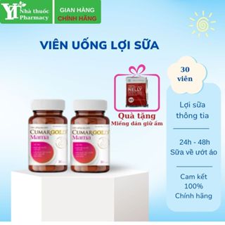 [COMBO 2 HỘP] Viên Uống Lợi Sữa CumarGold Mama - Gọi Sữa Về 24h, Bổ Huyết, Phục Hồi Sức Khoẻ Sau Sinh - CMUSS2