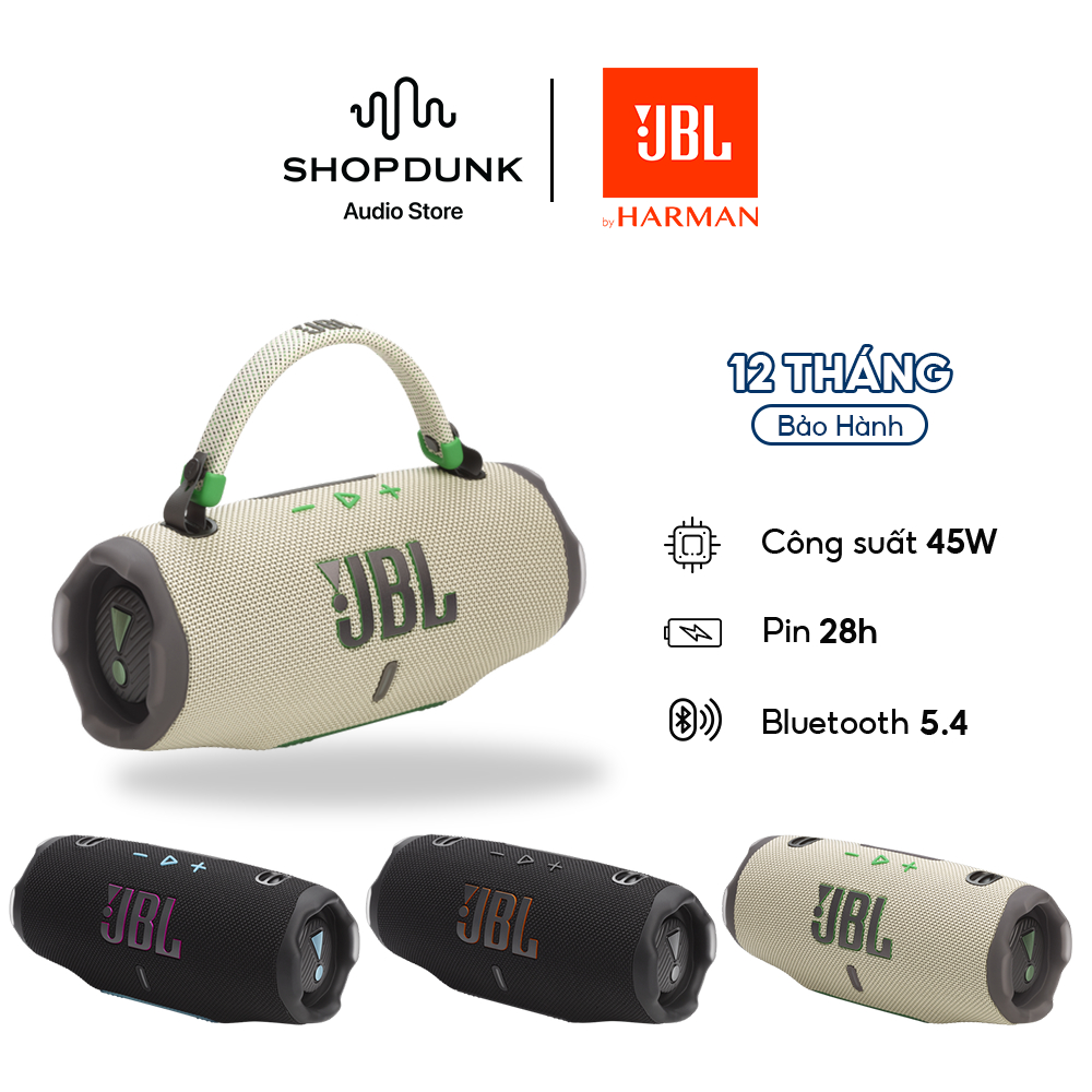 Loa Bluetooth JBL Charge 6 Di Động Công Suất 45W | Chính Hãng PGI | Bảo Hành 12 Tháng