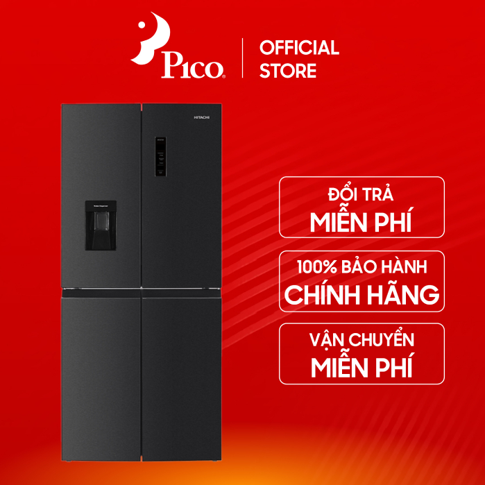 Tủ lạnh Hitachi Inverter 464 lít Multi Door HR4N7520DSWDXVN Có lấy nước ngoài - Bảo hành chính hãng 24 tháng