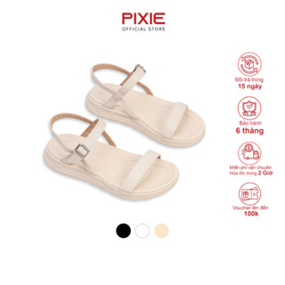 Giày Sandal Đế Xuồng 3cm Quai Ngang Pixie H230