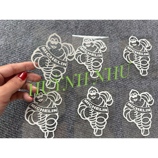 [Giá 1 tem ]  mêchlin trắng đen  dán lột