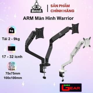  Arm màn hình Warrior WA-MH0801   Arm Đôi WA-MH08011  13 inch -32 inch  Tải trọng: 2~9KG  Chính Hãng 