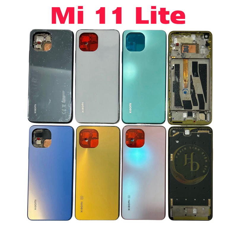 Bộ vỏ xiaomi mi 11 lite (kèm khay sim, kính camera)