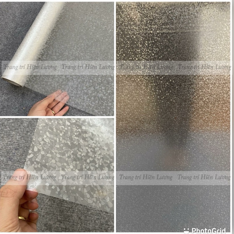 Decal dán kính mờ đá răm khổ rộng 90cm