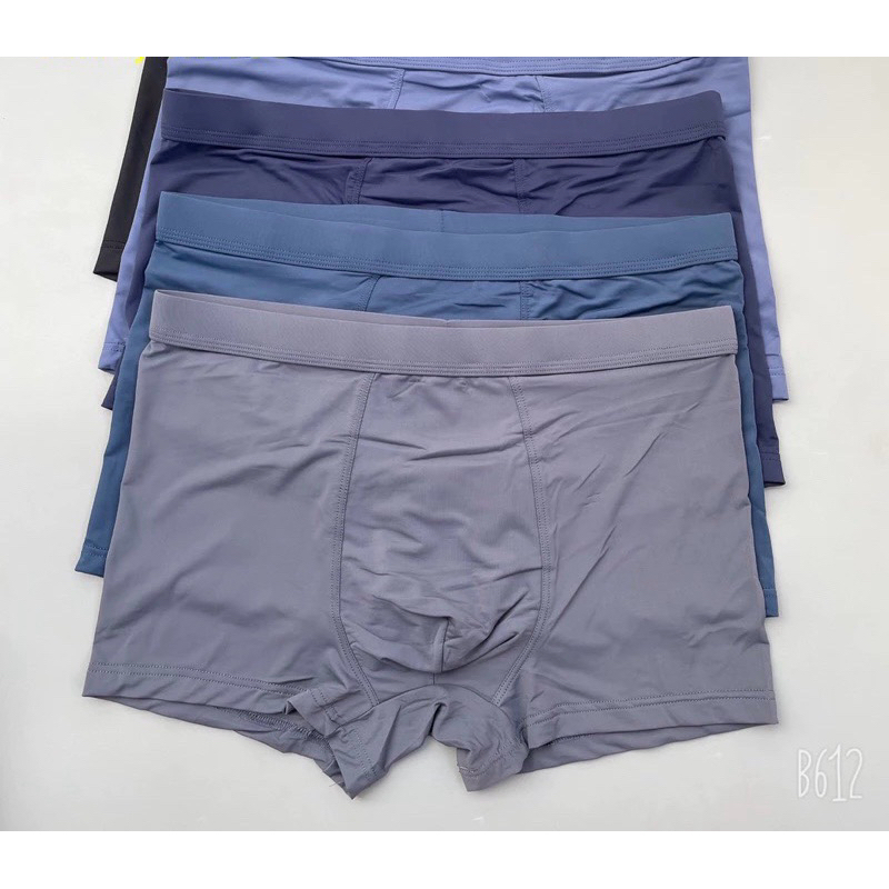 Hộp 4 quần sịp đùi boxer vải thun lạnh siêu mát (shop bao chất)