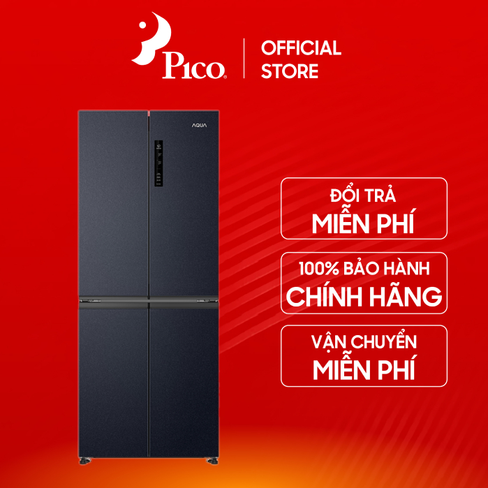 [GIAO HCM] Tủ lạnh Aqua Inverter 410 lít Multi Door AQR-M466XA(CBC)