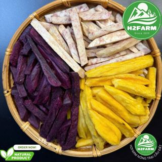 Khoai Sấy Mộc - Sấy Giòn - H2farm - Ăn Vặt Food - Snack Food - Giòn Tan - Thơm - Không Đường