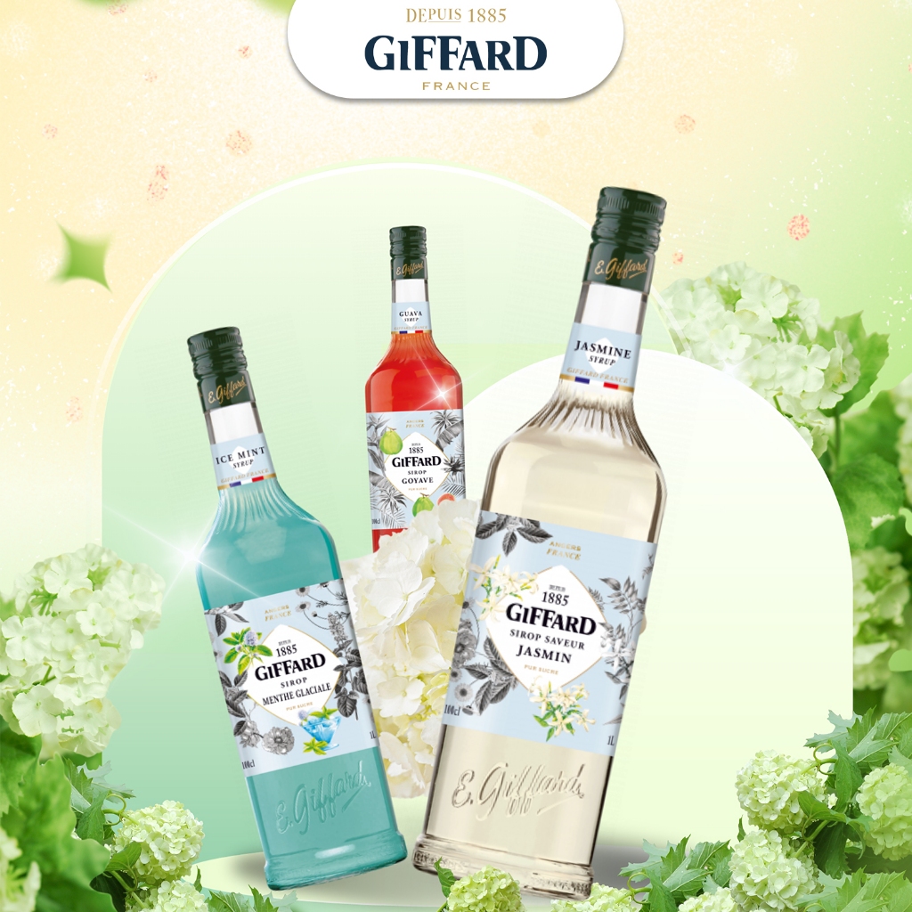 [Tổng Hợp] Syrup Giffard thương hiệu Pháp - chai 1L dành cho pha chế