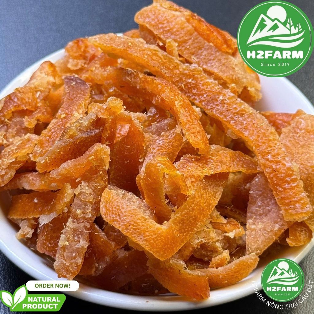 Trần Bì Cam Thảo Sấy Dẻo - H2farm - Ăn Vặt Food - Snack Food - Ngọt Nhẹ