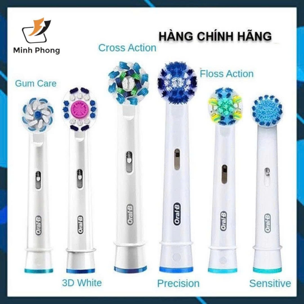 Đầu bàn chải đánh răng Oral B các loại (1 đầu lẻ tách set)