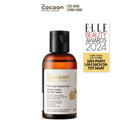 HÀNG TẶNG KHÔNG BÁN - Trial size - Nước tẩy trang bí đao Cocoon tẩy sạch makeup & giảm dầu 50ml