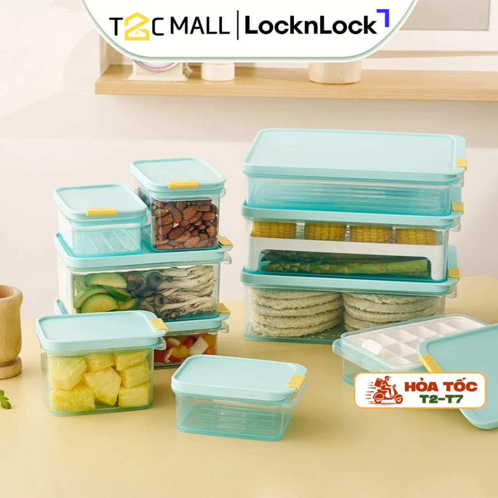 Hộp trữ đông và đựng thực phẩm LocknLock Freezer Fit dùng được tủ đông, lò vi sóng, máy rửa chén - T2CMALL