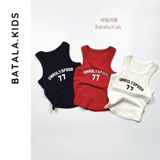 Áo thun tăm ba lỗ cho bé trai bé gái Batala kids, ÁO SÁT NÁCH UNRULY SPOOR cho bé từ 8-25kg