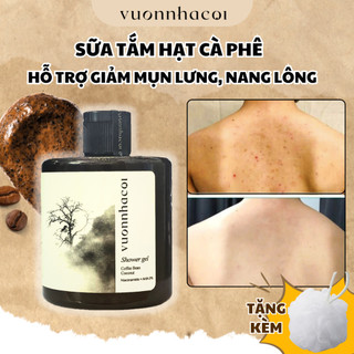  Sữa tắm giảm MỤN LƯNG Vườn nhà Cội giảm nang lông giảm thâm trắng mịn da tẩy tế bào chết cà phê dừa 