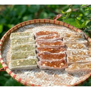  1,5kg Chè Lam truyền thống bắc giang nhà Hải Hoà Combo 3 Vị Kẹo mật nếp gấc 1,5kg  đồ ăn vặt snack rẻ vị thơm ngon 