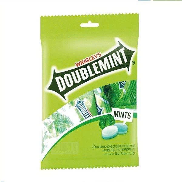 Doublemint viên ngậm không đường hương pepermint gói 30 viên