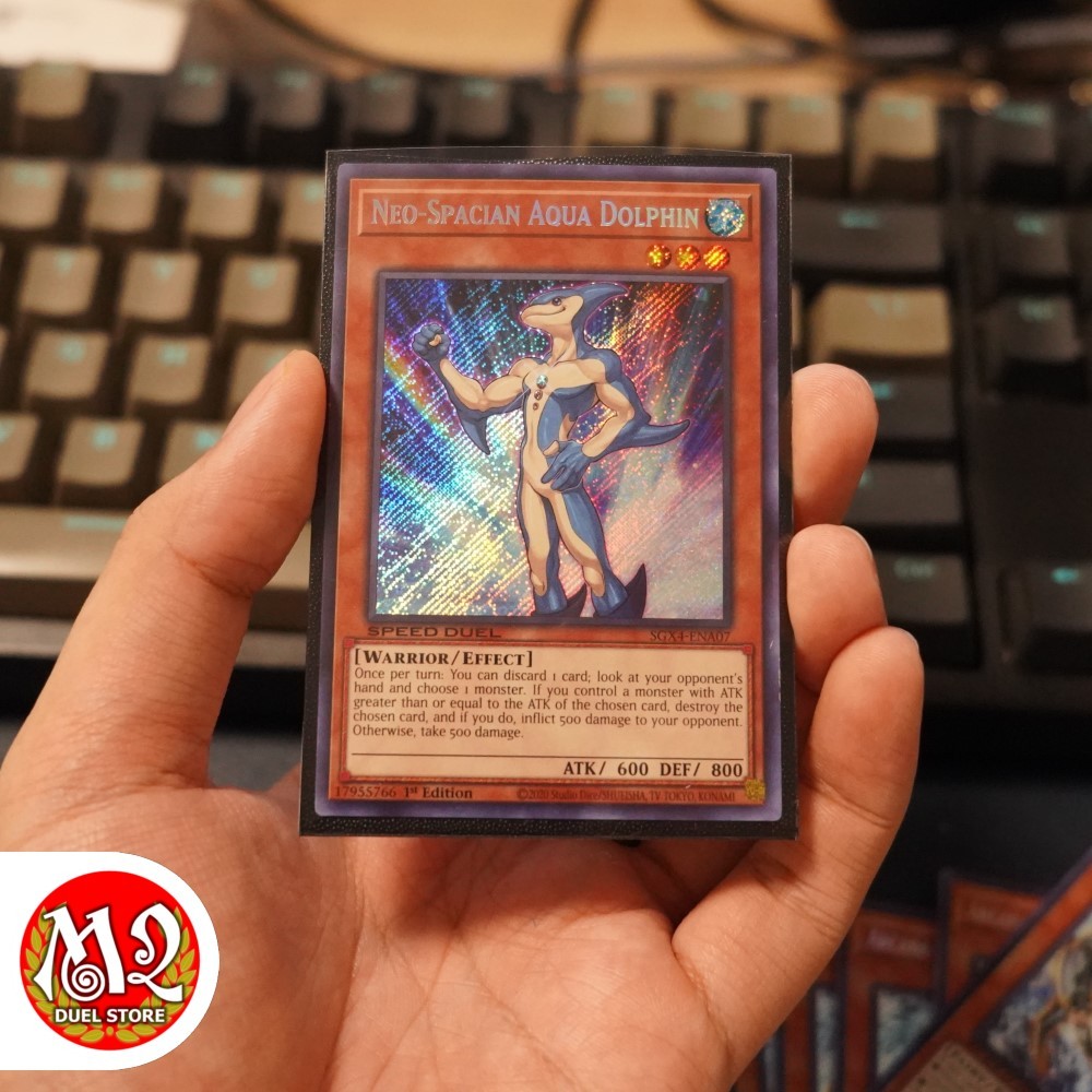 Lá bài lẻ Yugioh TCG SGX4-ENA07 - Neo-Spacian Aqua Dolphin - Secret Rare - SPEED DUEL USA - Tặng Sle