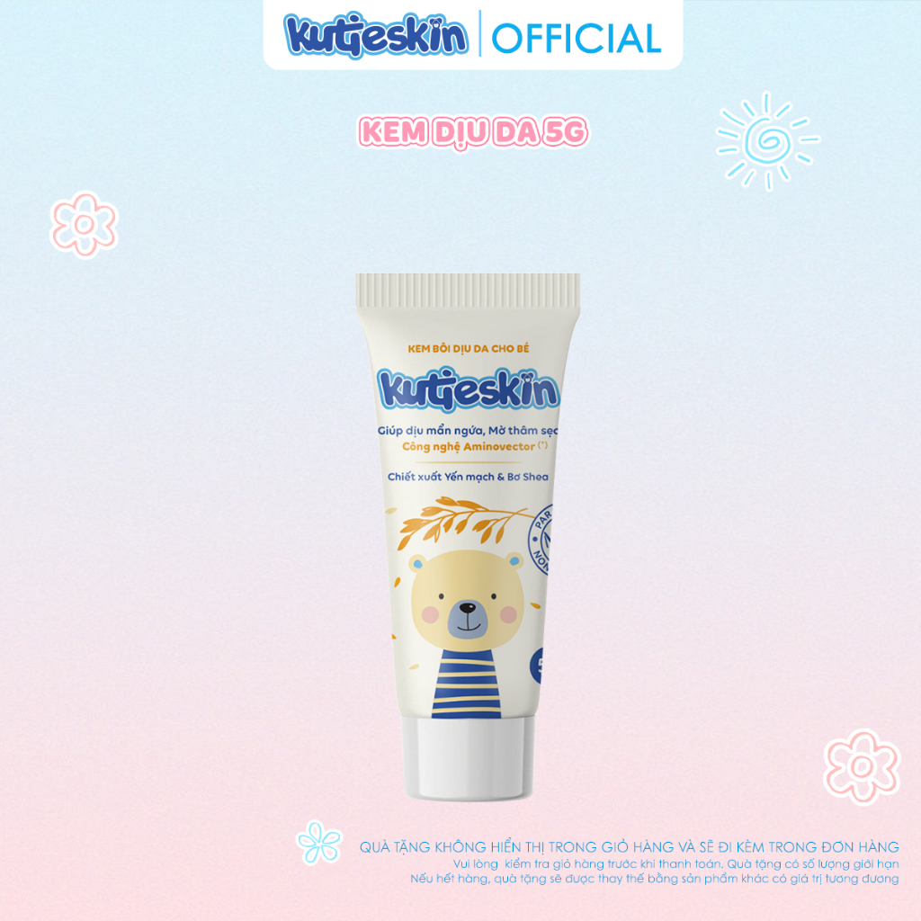 HÀNG TẶNG KHÔNG BÁN - Kem bôi dịu da cho bé Kutieskin 5gr