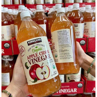Giấm Táo Hữu Cơ Kirkland Signature Organic Apple Cider Vinegar Chai 946ml Mỹ
