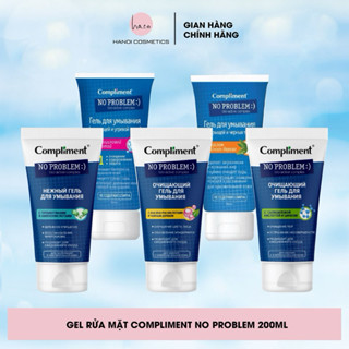 Gel rửa mặt BHA Compliment No Problem làm sạch sâu, giảm viêm & mụn 200ml