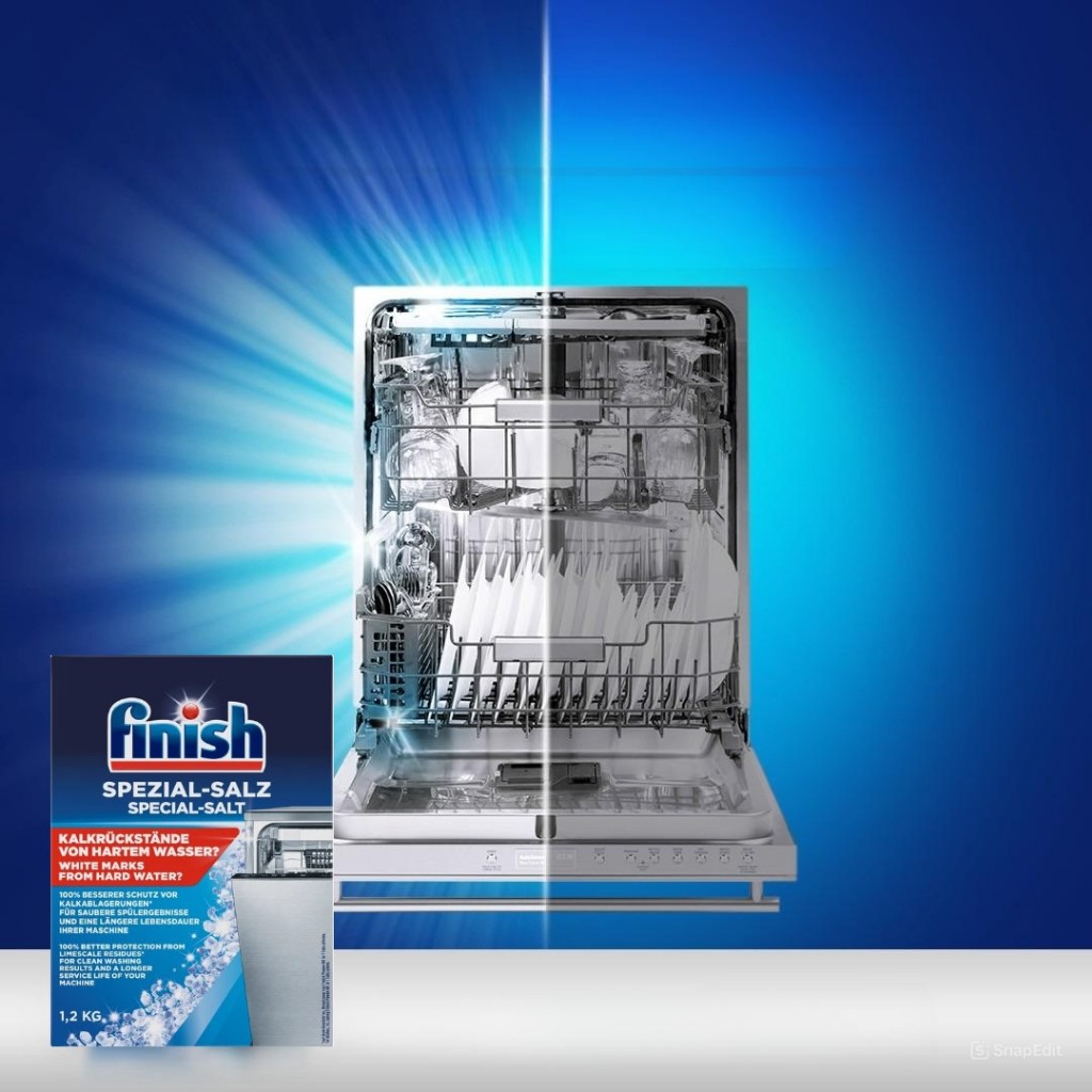 Muối rửa bát Finish 2 kg ( hàng nhập khẩu Châu âu)