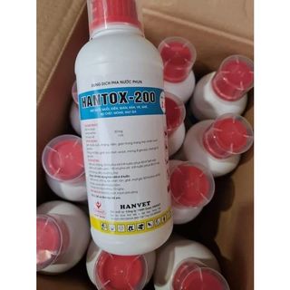 Hantox-200 - loại 1 lít -  ruồi; muỗi, kiến, gián, rận, ve, ghẻ, bọ chét, mòng, mạt gà