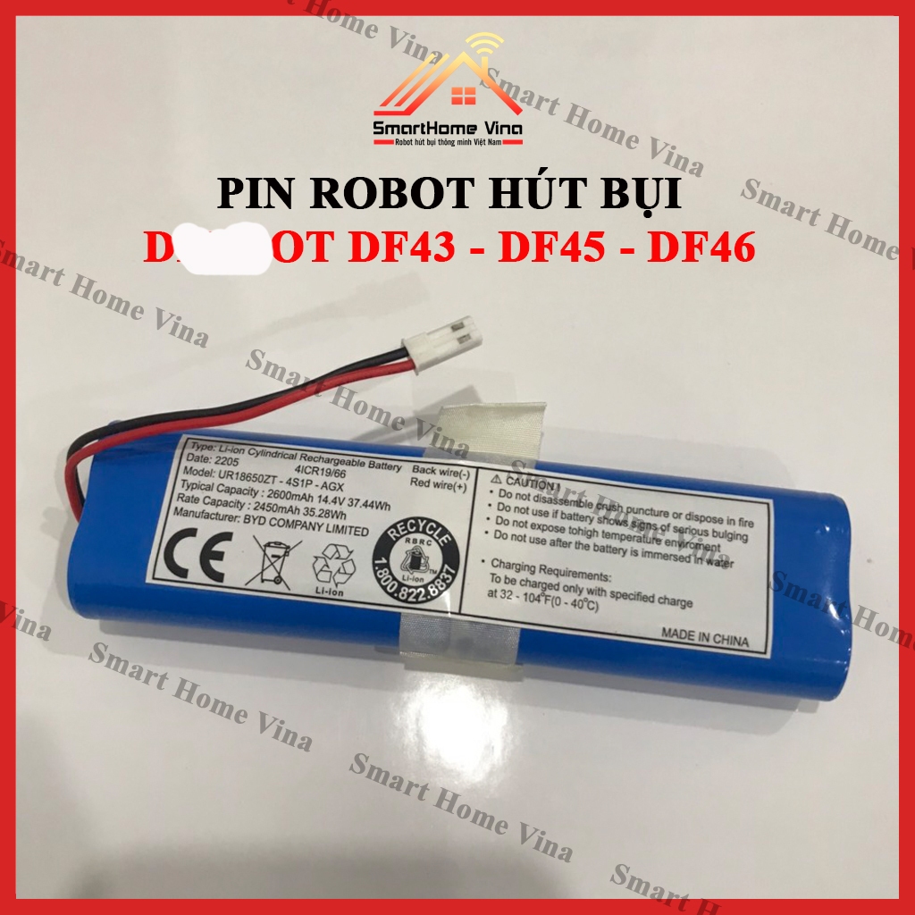 Pin robot hút bụi DF43/ DF45/ DF46