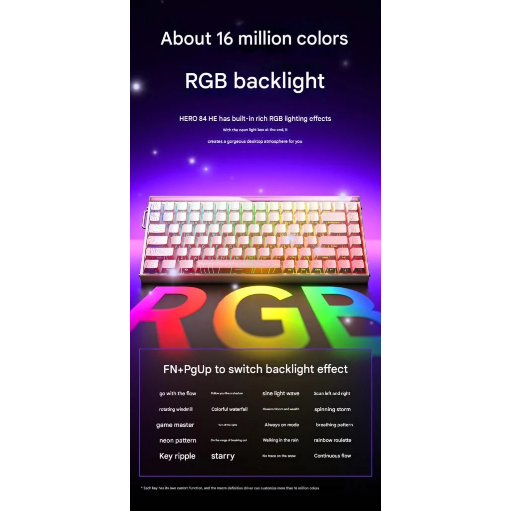 ( NEW - Rapid Trgger ) AULA HERO68 - HERO84 | 8k Polling Rate |0.01mm | BigBuy360 - bigbuy360.vn