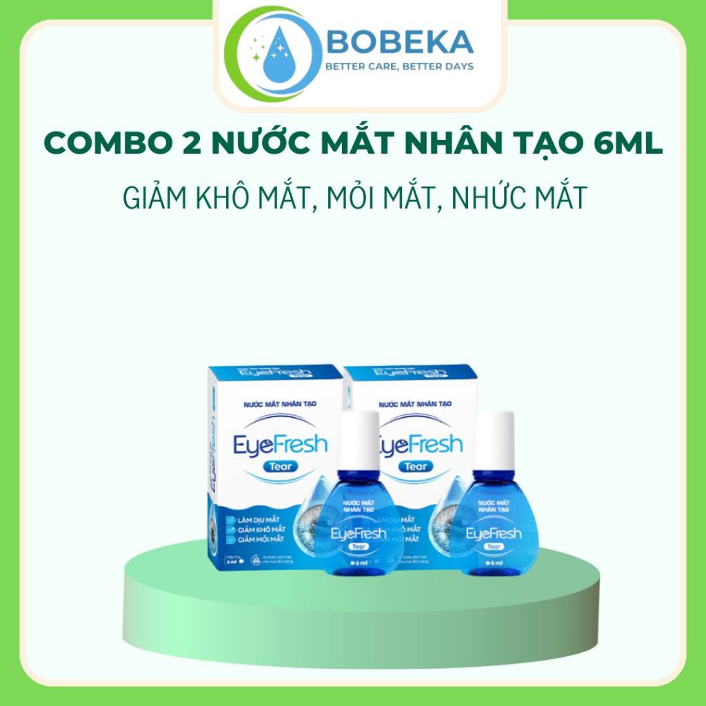 Nước Mắt Nhân Tạo EyeFresh Hỗ Trợ Giảm Khô Mắt, Mỏi Mắt, Nhức Mắt Lọ 6ml